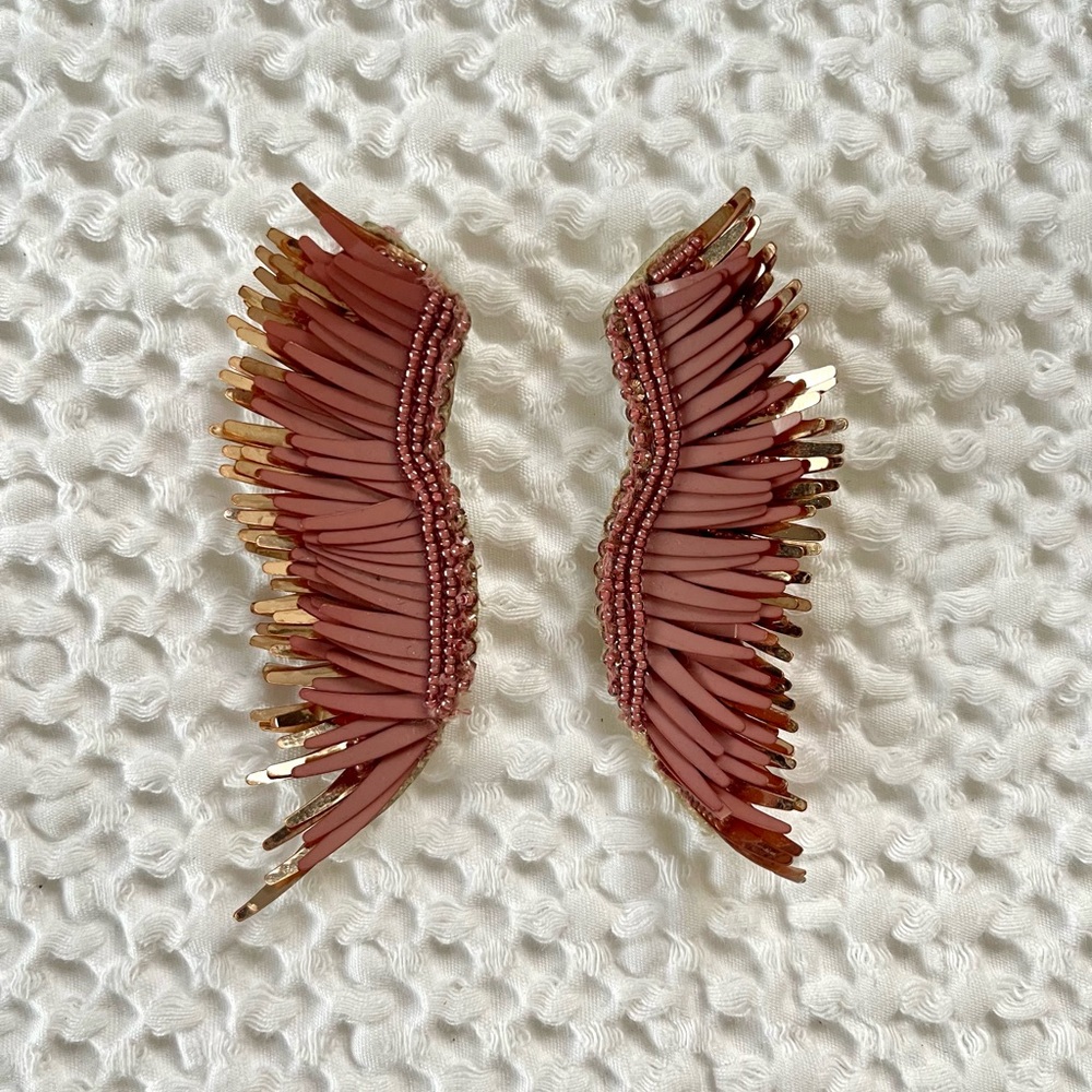 Mignonne Gavigan Blush and Rosegold Madeline Earrings